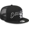 Men's St. Louis Cardinals New Era Black Street Trucker 9FIFTY Snapback Hat