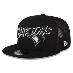 Men's Toronto Blue Jays New Era Black Street Trucker 9FIFTY Snapback Hat
