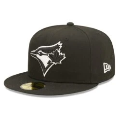 Men's Toronto Blue Jays New Era Black Team Logo 59FIFTY Fitted Hat