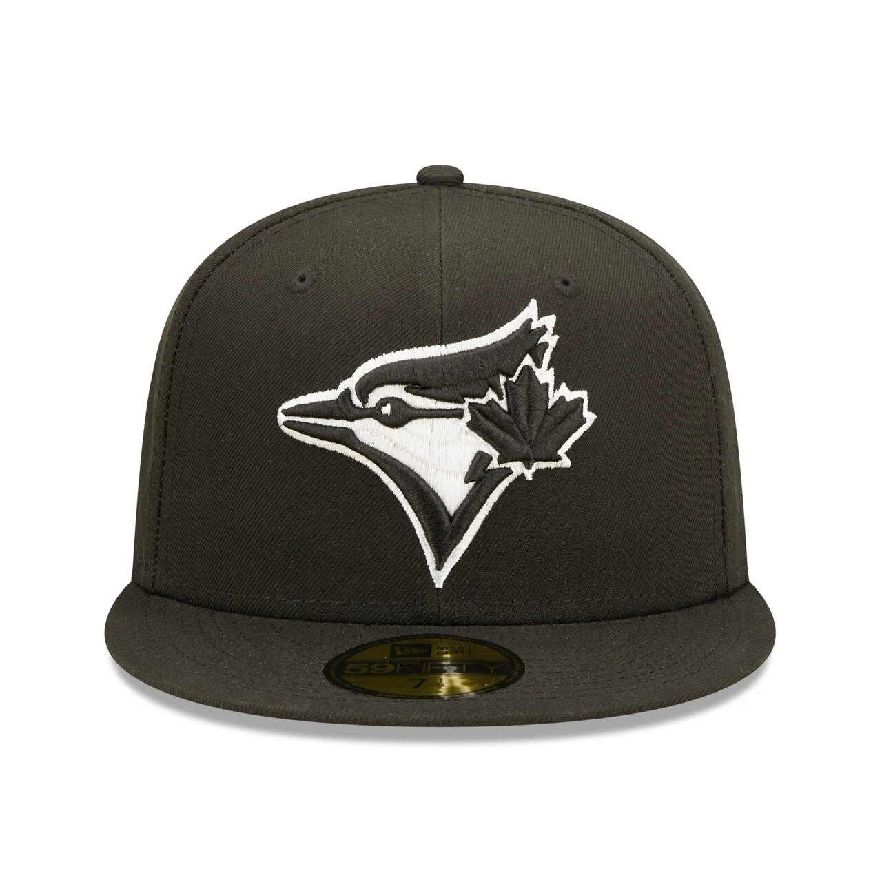Men's Toronto Blue Jays New Era Black Team Logo 59FIFTY Fitted Hat - Image 2