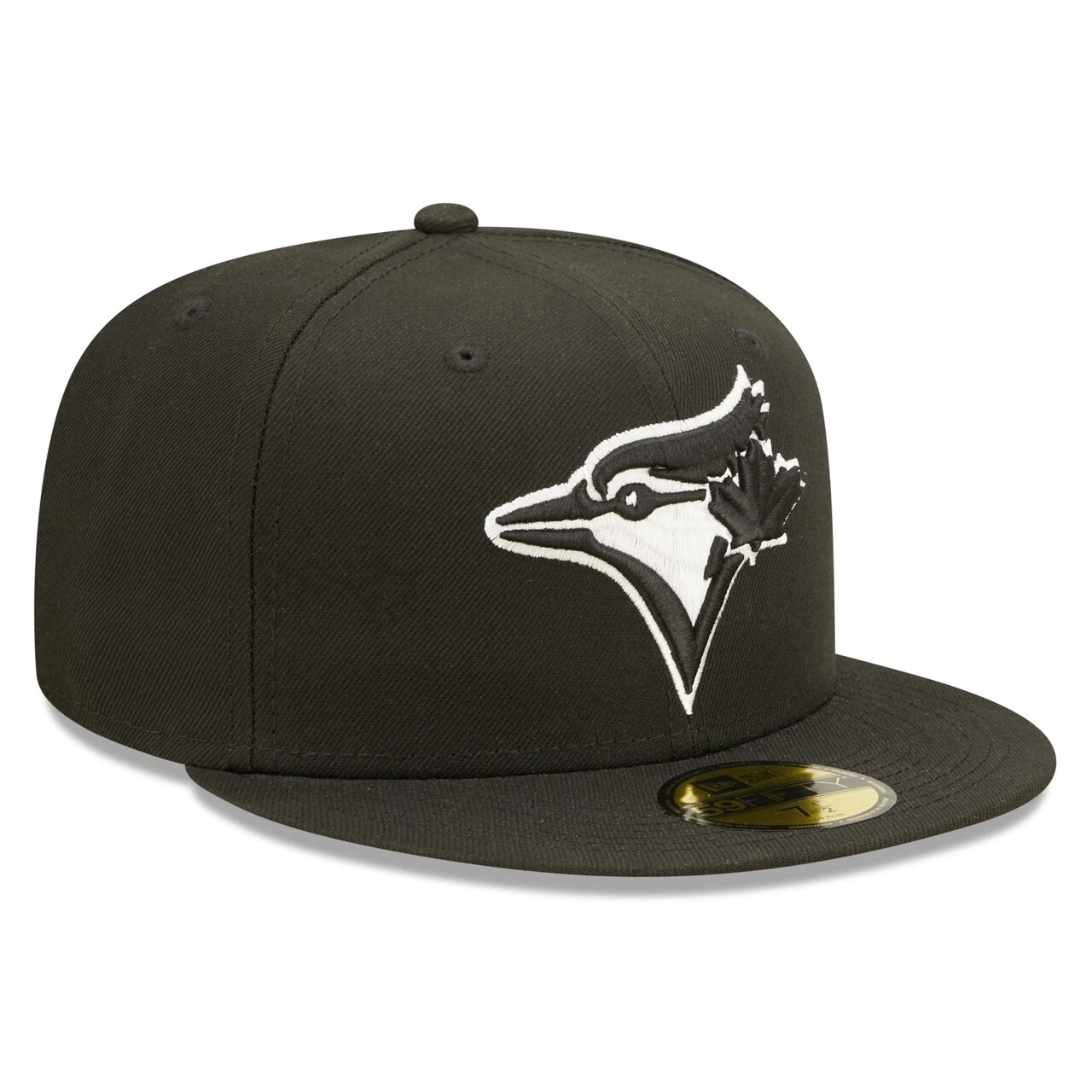 Men's Toronto Blue Jays New Era Black Team Logo 59FIFTY Fitted Hat - Image 3