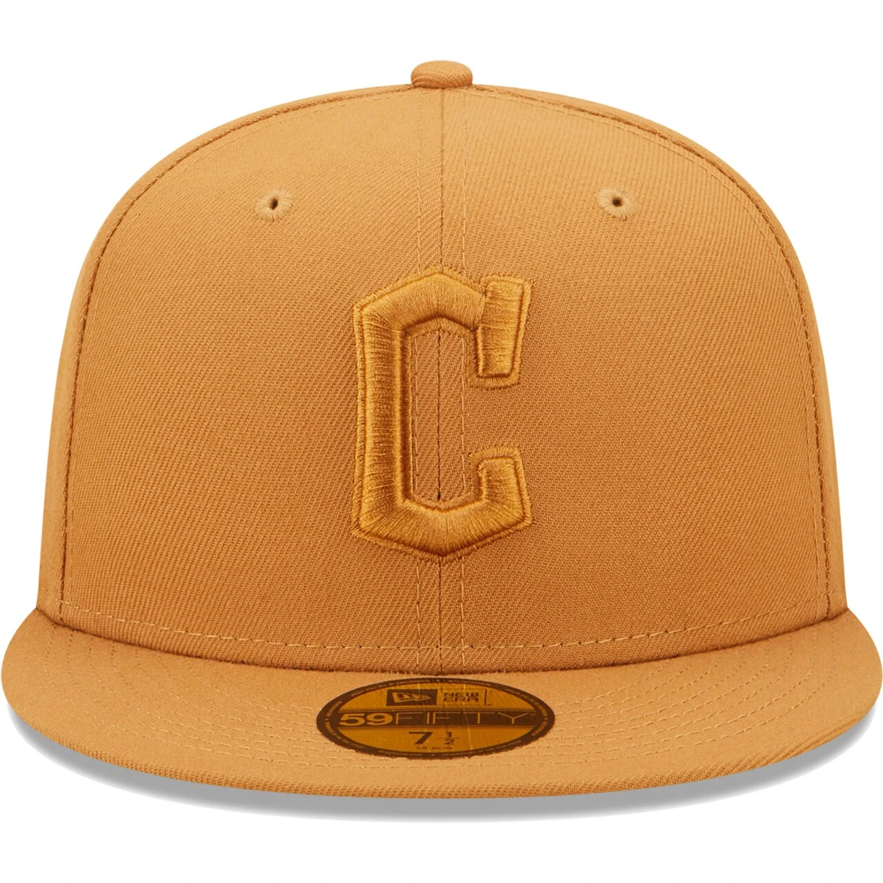 Men's Cleveland Guardians New Era Brown Color Pack 59FIFTY Fitted Hat - Image 2