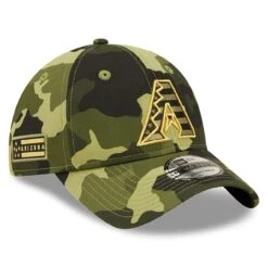 Men's Arizona Diamondbacks New Era Camo 2022 Armed Forces Day 9TWENTY Adjustable Hat