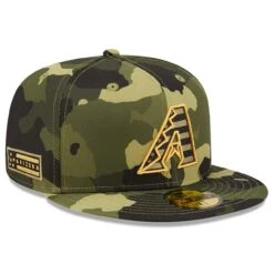 Men's Arizona Diamondbacks New Era Camo 2022 Armed Forces Day On-Field 59FIFTY Fitted Hat