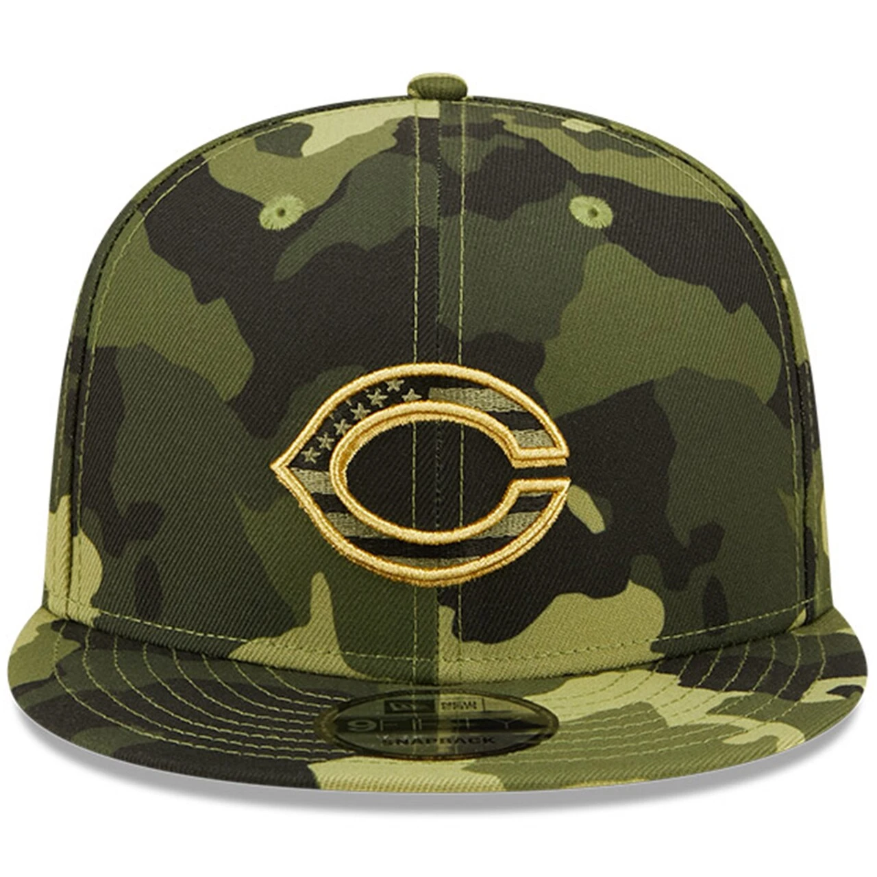 Men's Cincinnati Reds New Era Camo 2022 Armed Forces Day 9FIFTY Snapback Adjustable Hat - Image 2