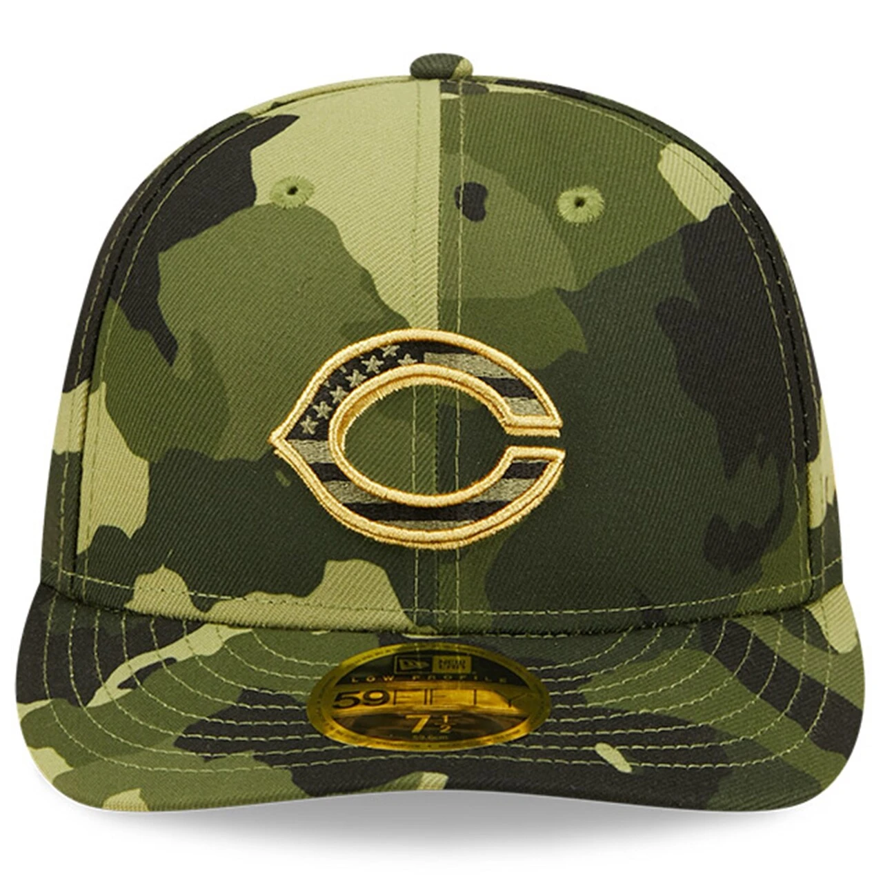 Men's Cincinnati Reds New Era Camo 2022 Armed Forces Day On-Field Low Profile 59FIFTY - Image 2