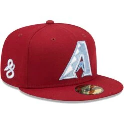 Men's Arizona Diamondbacks New Era Cardinal 30th Anniversary Air Force Blue Undervisor 59FIFTY Fitted Hat
