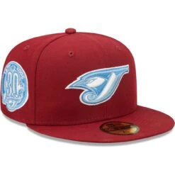 Men's Toronto Blue Jays New Era Cardinal 30th Season Air Force Blue Undervisor 59FIFTY Fitted Hat