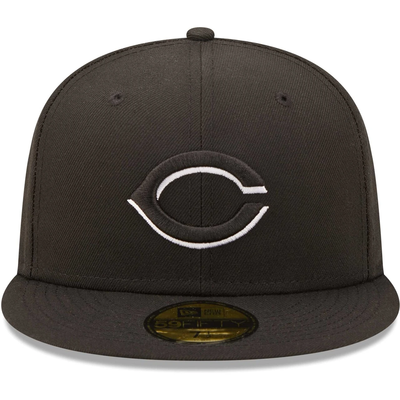 Men's Cincinnati Reds New Era Black On Black Dub 59FIFTY Fitted Hat - Image 2