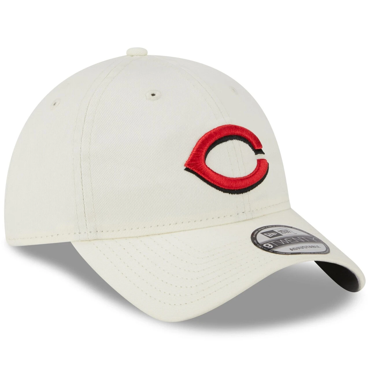 Men's Cincinnati Reds New Era Cream Chrome Core Classic 9TWENTY Adjustable Hat - Image 3