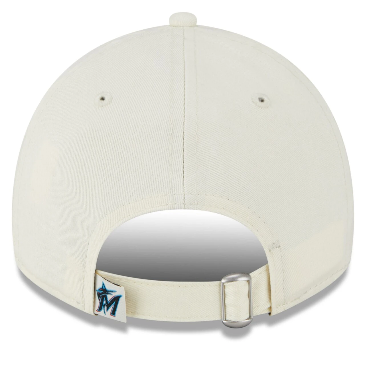 Men's Miami Marlins New Era Cream Chrome Core Classic 9TWENTY Adjustable Hat - Image 4