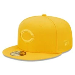 Men's Cincinnati Reds New Era Gold Tonal 59FIFTY Fitted Hat