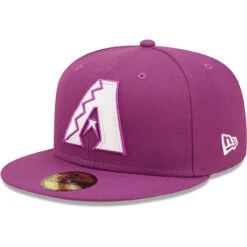 Men's Arizona Diamondbacks New Era Grape Logo 59FIFTY Fitted Hat