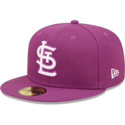 Men's St. Louis Cardinals New Era Grape Logo 59FIFTY Fitted Hat