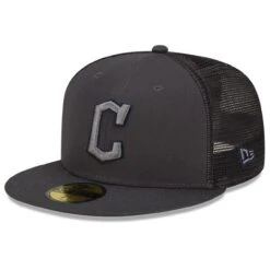 Men's Cleveland Guardians New Era Graphite 2022 Batting Practice 59FIFTY Fitted Hat