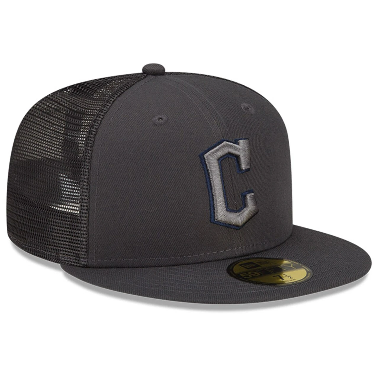 Men's Cleveland Guardians New Era Graphite 2022 Batting Practice 59FIFTY Fitted Hat - Image 3