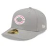 Men's Cincinnati Reds New Era Gray 2022 Mother's Day On-Field Low Profile 59FIFTY Fitted Hat