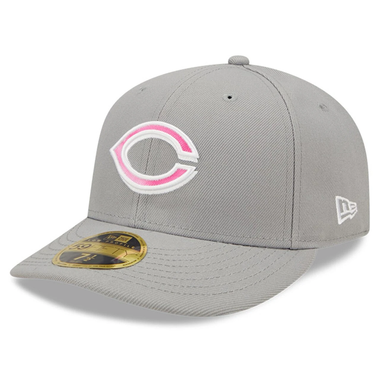 Men's Cincinnati Reds New Era Gray 2022 Mother's Day On-Field Low Profile 59FIFTY Fitted Hat