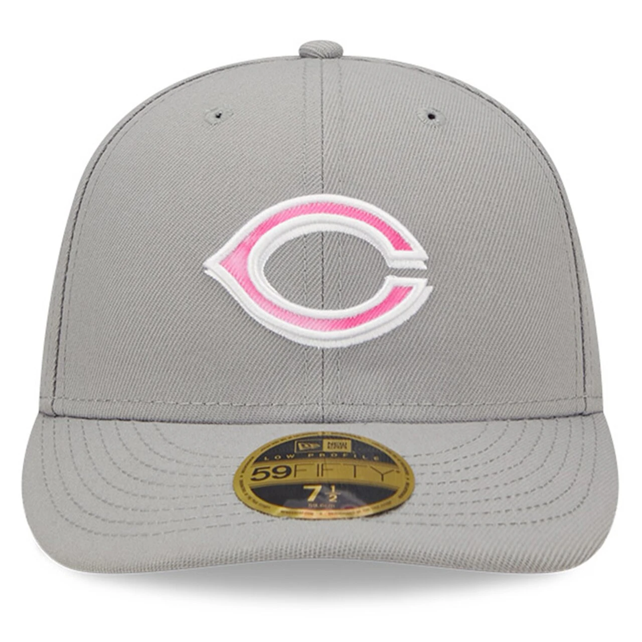 Men's Cincinnati Reds New Era Gray 2022 Mother's Day On-Field Low Profile 59FIFTY Fitted Hat - Image 2