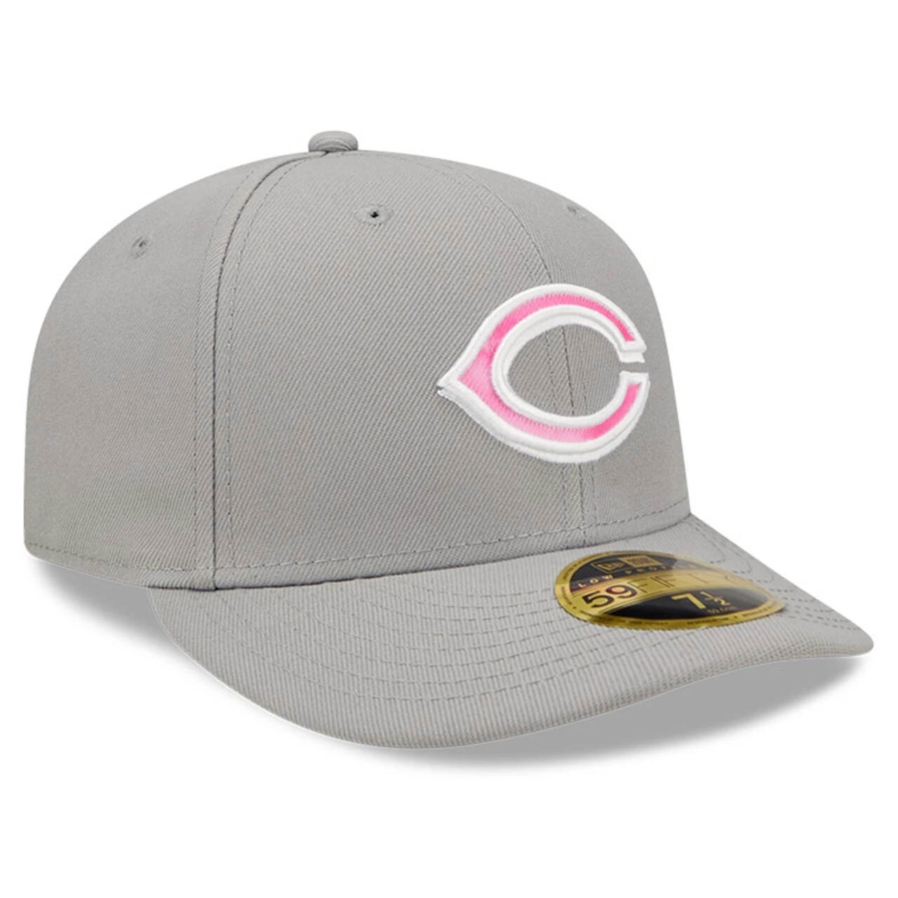 Men's Cincinnati Reds New Era Gray 2022 Mother's Day On-Field Low Profile 59FIFTY Fitted Hat - Image 3