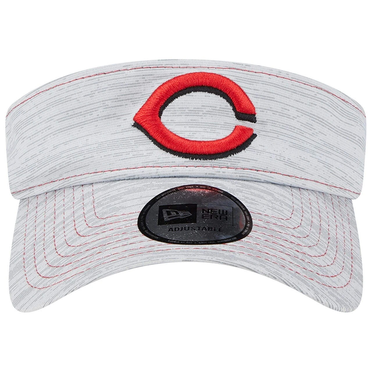 Men's Cincinnati Reds New Era Gray Adjustable Visor - Image 2