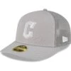 Men's Cleveland Guardians New Era Gray 2023 On-Field Batting Practice Low Profile 59FIFTY Fitted Hat