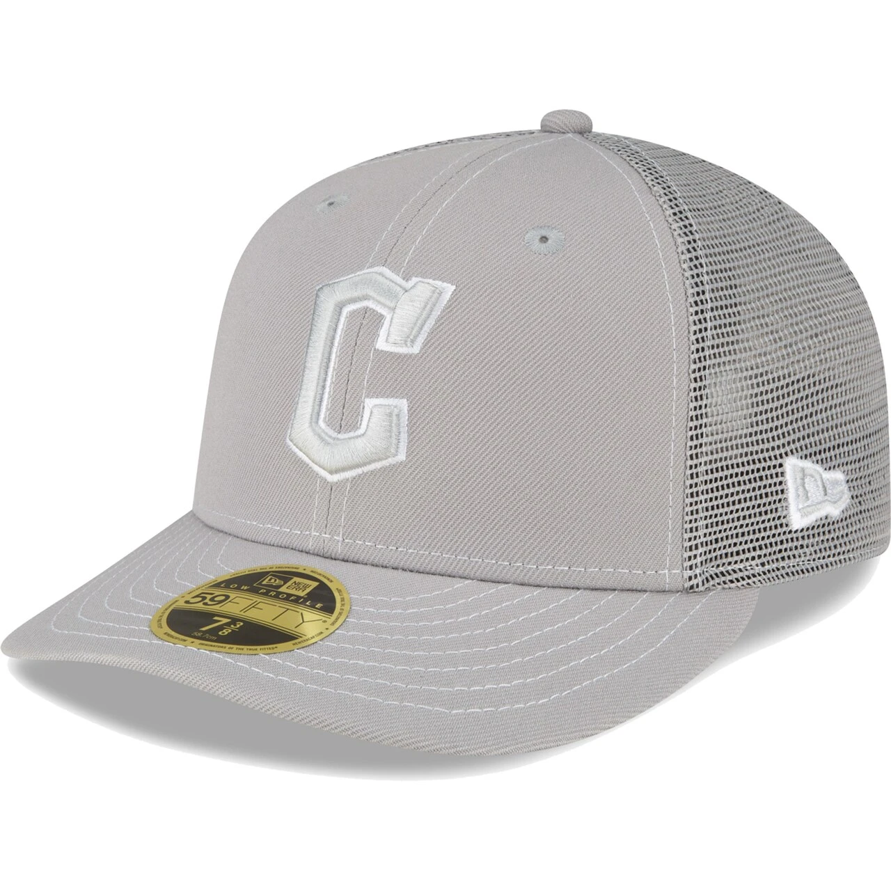 Men's Cleveland Guardians New Era Gray 2023 On-Field Batting Practice Low Profile 59FIFTY Fitted Hat