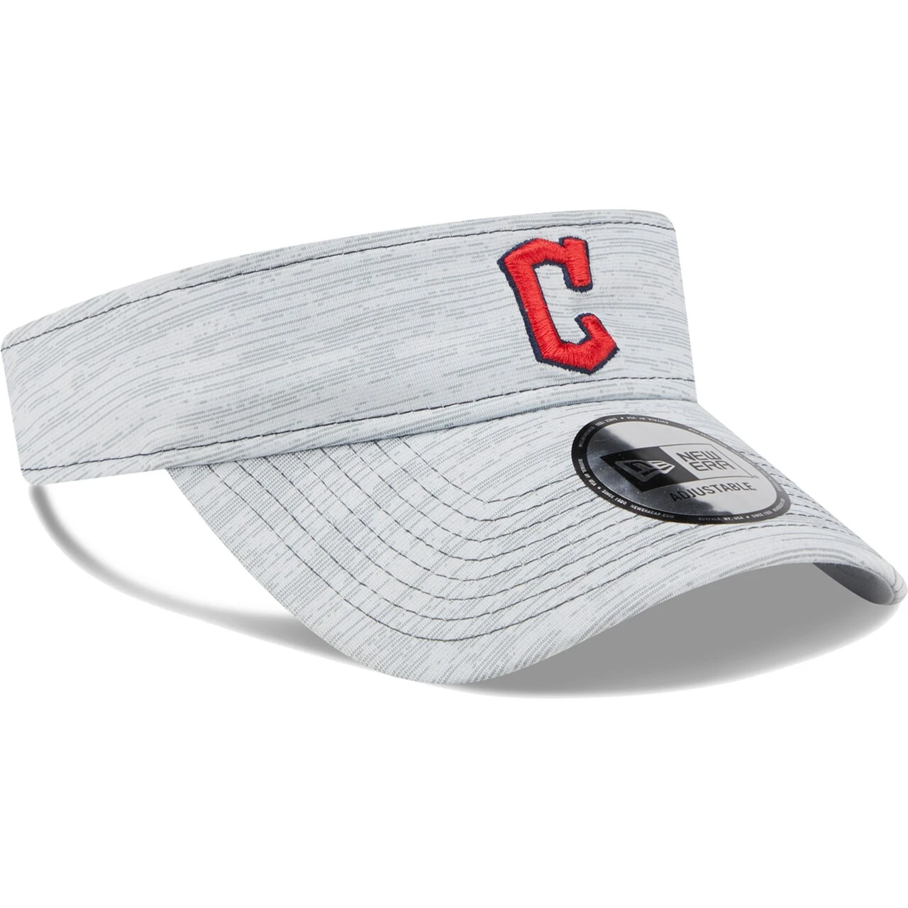 Men's Cleveland Guardians New Era Gray Adjustable Visor - Image 3