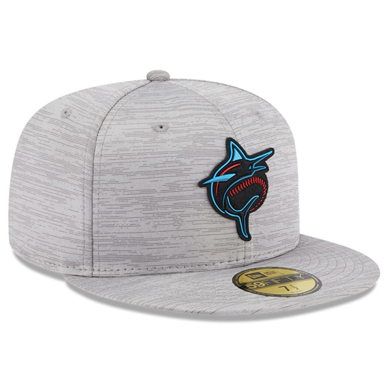 Men's Miami Marlins New Era Gray 2023 Clubhouse 59FIFTY Fitted Hat - Image 3