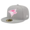 Men's Toronto Blue Jays New Era Gray 2022 Mother's Day On-Field 59FIFTY Fitted Hat