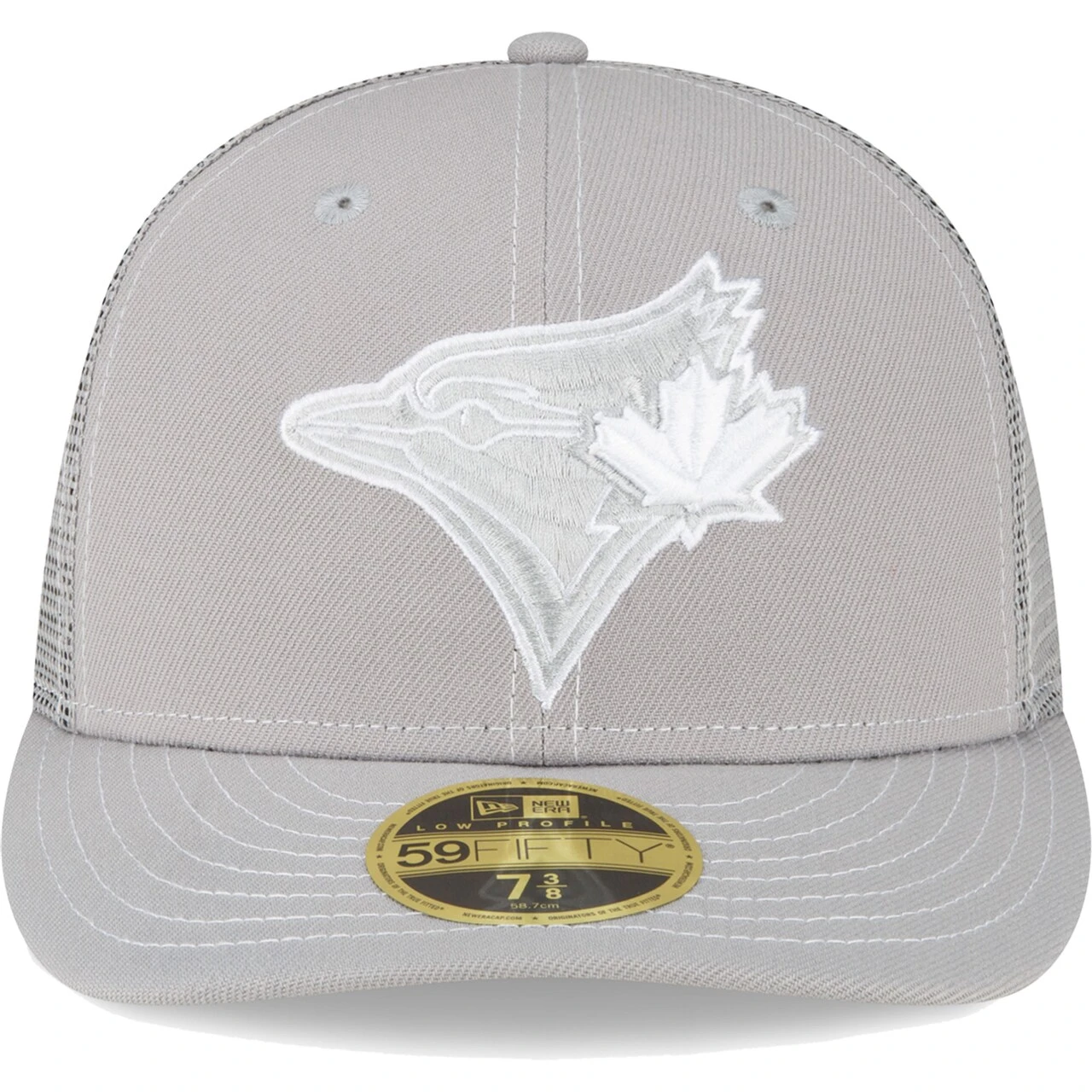 Men's Toronto Blue Jays New Era Gray 2023 On-Field Batting Practice Low Profile 59FIFTY Fitted Hat - Image 2