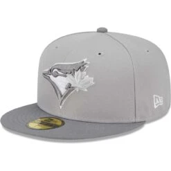 Men's Toronto Blue Jays New Era Gray Green Undervisor 59FIFTY Fitted Hat