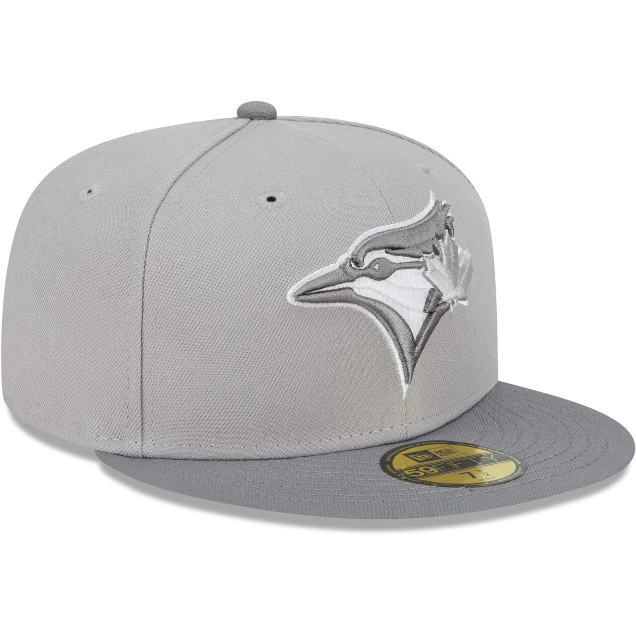 Men's Toronto Blue Jays New Era Gray Green Undervisor 59FIFTY Fitted Hat - Image 3