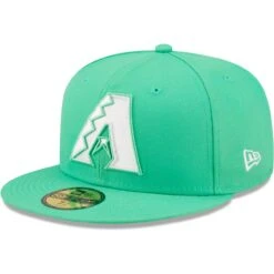 Men's Arizona Diamondbacks New Era Green Logo 59FIFTY Fitted Hat