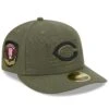 Men's Cincinnati Reds New Era Green 2023 Armed Forces Day Low Profile 59FIFTY Fitted Hat