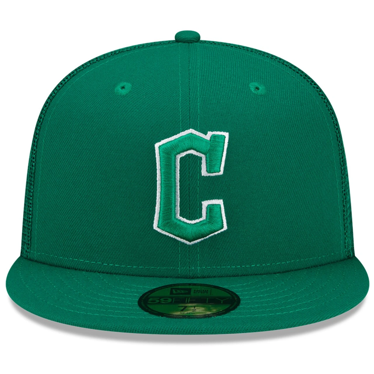 Men's Cleveland Guardians New Era Green 2022 St. Patrick's Day 59FIFTY Fitted Hat - Image 2