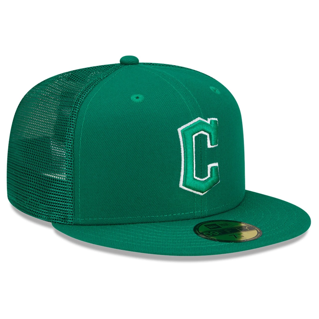 Men's Cleveland Guardians New Era Green 2022 St. Patrick's Day 59FIFTY Fitted Hat - Image 3