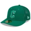 Men's Cleveland Guardians New Era Green 2022 St. Patrick's Day Low Profile 59FIFTY Fitted Hat
