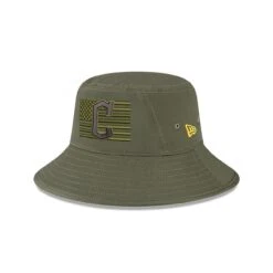 Men's Cleveland Guardians New Era Green 2023 Armed Forces Day Bucket Hat