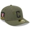 Men's Cleveland Guardians New Era Green 2023 Armed Forces Day Low Profile 59FIFTY Fitted Hat