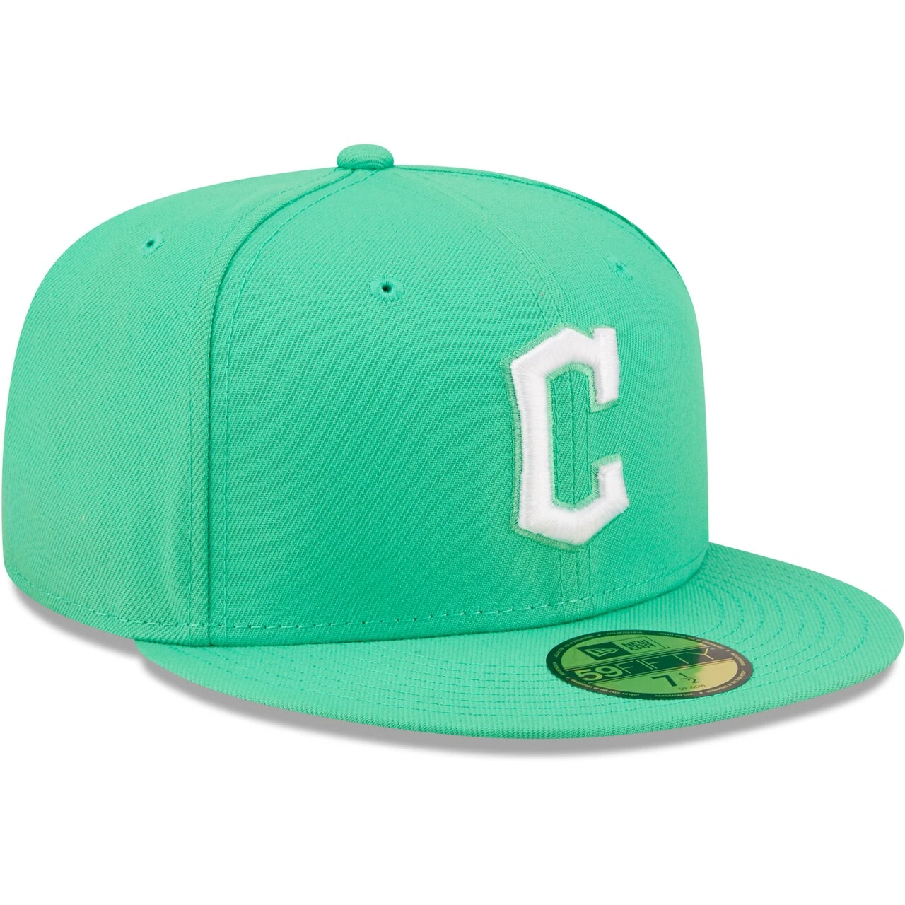 Men's Cleveland Guardians New Era Green Logo 59FIFTY Fitted Hat - Image 3