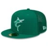 Men's Miami Marlins New Era Green 2022 St. Patrick's Day 59FIFTY Fitted Hat