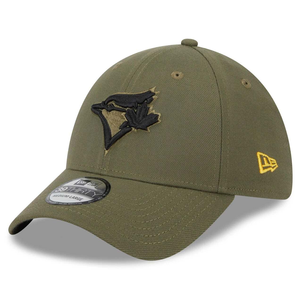 Men's Toronto Blue Jays New Era Green 2023 Armed Forces Day 39THIRTY Flex Hat - Image 3