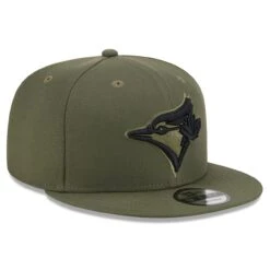 Men's Toronto Blue Jays New Era Green 2023 Armed Forces Day 9FIFTY Snapback Adjustable Hat