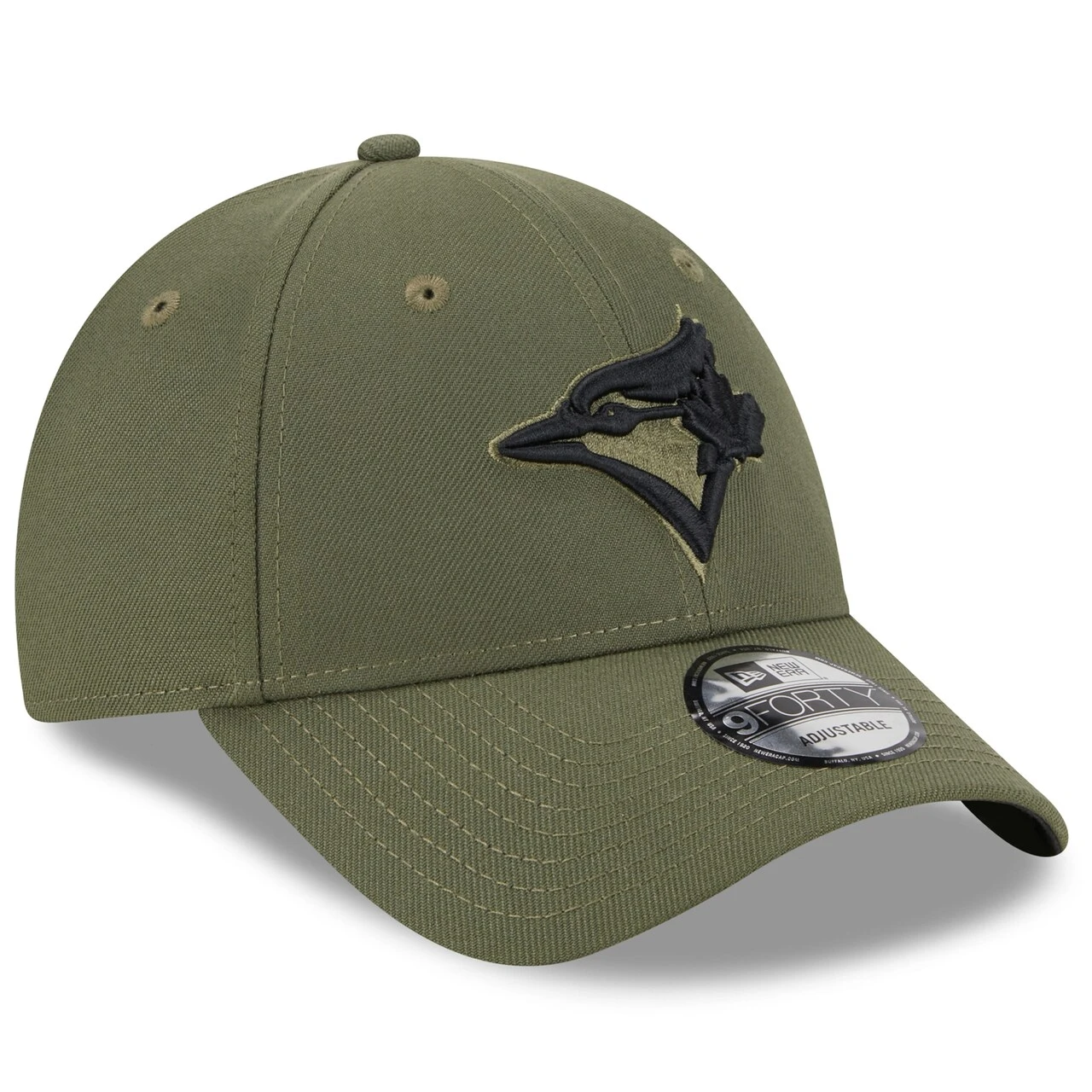 Men's Toronto Blue Jays New Era Green 2023 Armed Forces Day 9FORTY Adjustable Hat