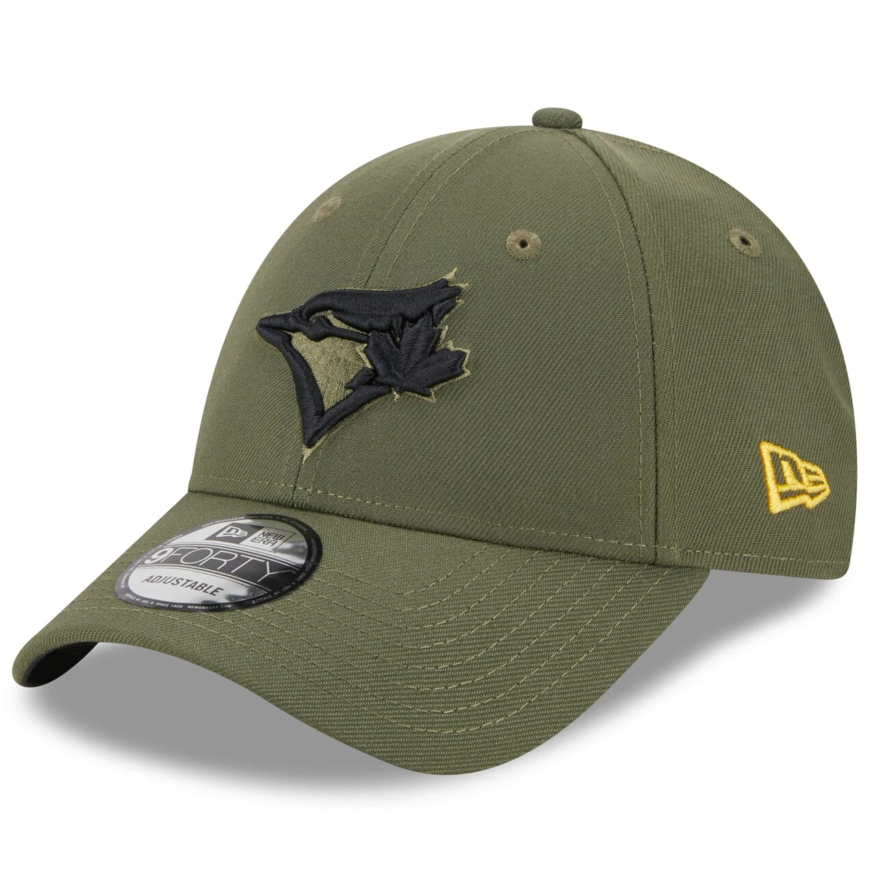 Men's Toronto Blue Jays New Era Green 2023 Armed Forces Day 9FORTY Adjustable Hat - Image 3