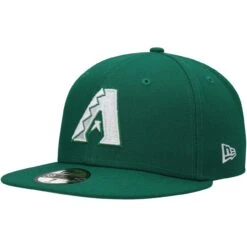 Men's Arizona Diamondbacks New Era Kelly Green White Logo 59FIFTY Fitted Hat