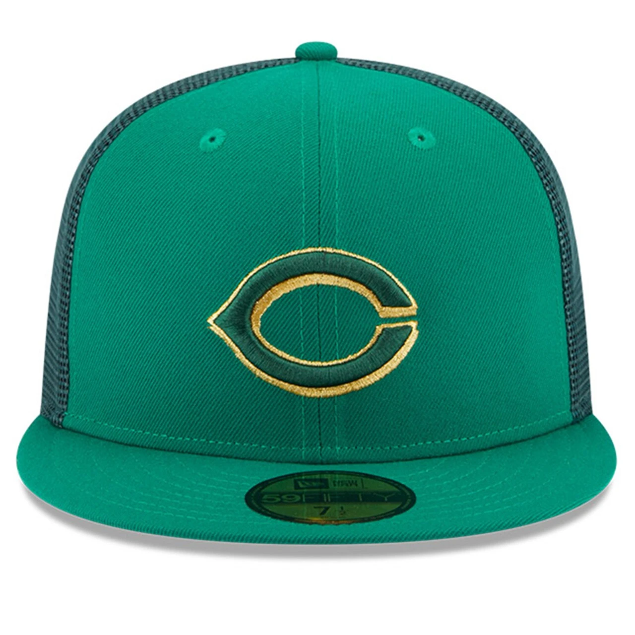 Men's Cincinnati Reds New Era Kelly Green 2023 St. Patrick's Day 59FIFTY Fitted Hat - Image 2