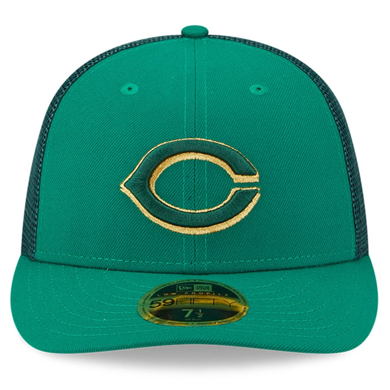 Men's Cincinnati Reds New Era Kelly Green 2023 St. Patrick's Day Low Profile 59FIFTY Fitted Hat - Image 2