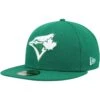 Men's Toronto Blue Jays New Era Kelly Green White Logo 59FIFTY Fitted Hat